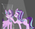 Size: 3039x2485 | Tagged: safe, artist:candy_b_black, starlight glimmer, pony, unicorn, g4, my little pony: friendship is magic, the cutie map, equal cutie mark, female, horn, mirror, reflection, solo
