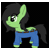 Size: 250x250 | Tagged: safe, oc, oc:filly anon, animated, belt, black hair, clothes, denim, female, filly, gif, jeans, pants, solo