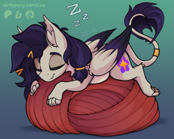 Size: 1177x942 | Tagged: safe, artist:airfly-pony, oc, oc:locus, sphinx, lying down, male, sleeping, sphinx oc
