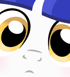 Size: 500x549 | Tagged: safe, oc, oc:misty violence, close-up, cute, female, looking at you, mare, ocbetes, show accurate, stare