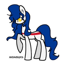 Size: 720x716 | Tagged: safe, artist:xxnitrofuryxx, oc, oc only, pony, cape verde, nation ponies, ponified, simple background, solo, white background