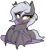 Size: 1235x1340 | Tagged: source needed, safe, artist:thebatfang, oc, oc only, oc:reeree, bat pony, pony, :p, bat pony oc, bat wings, butt freckles, chest fluff, cute, ear fluff, ear tufts, fangs, female, freckles, looking at you, mare, membranous wings, simple background, slit pupils, solo, spread wings, tongue out, transparent background, wings