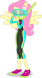 Size: 2194x4043 | Tagged: safe, alternate version, artist:dustinwatsongkx, fluttershy, human, equestria girls, g4, my little pony equestria girls: better together, unsolved selfie mysteries, butterfly hairpin, clothes, dive mask, eyes closed, female, flippers (gear), fluttershy's wetsuit, geode of fauna, goggles, hairpin, jewelry, magical geodes, necklace, pony ears, simple background, snorkel, solo, spread wings, swimsuit, teenager, transparent background, vector, wetsuit, wings