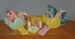 Size: 800x419 | Tagged: safe, doodles (g1), noodles (g1), g1, duo, irl, photo, toy