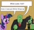 Size: 1000x900 | Tagged: safe, artist:unitxxvii, twilight sparkle, oc, oc:anon, oc:filly anon, earth pony, human, pony, unicorn, g4, dialogue, drink, energy drink, female, filly, foal, horn, male, mare, meme, monster energy, open mouth, speech bubble, trio, unicorn twilight