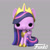 Size: 1920x1920 | Tagged: safe, artist:seanna alanes, twilight sparkle, alicorn, pony, g4, official, 3d, 3d model, behind the scenes, concept art, crown, eyeshadow, female, funko, funko pop!, gray background, jewelry, makeup, mare, older, older twilight, older twilight sparkle (alicorn), princess twilight 2.0, regalia, simple background, solo, toy, twilight sparkle (alicorn)