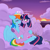 Size: 2000x2000 | Tagged: safe, artist:candy_b_black, rainbow dash, twilight sparkle, alicorn, pegasus, pony, g4, my little pony: friendship is magic, duo, duo female, fanart, female, lesbian, romantic, ship:twidash, shipping, twilight sparkle (alicorn)