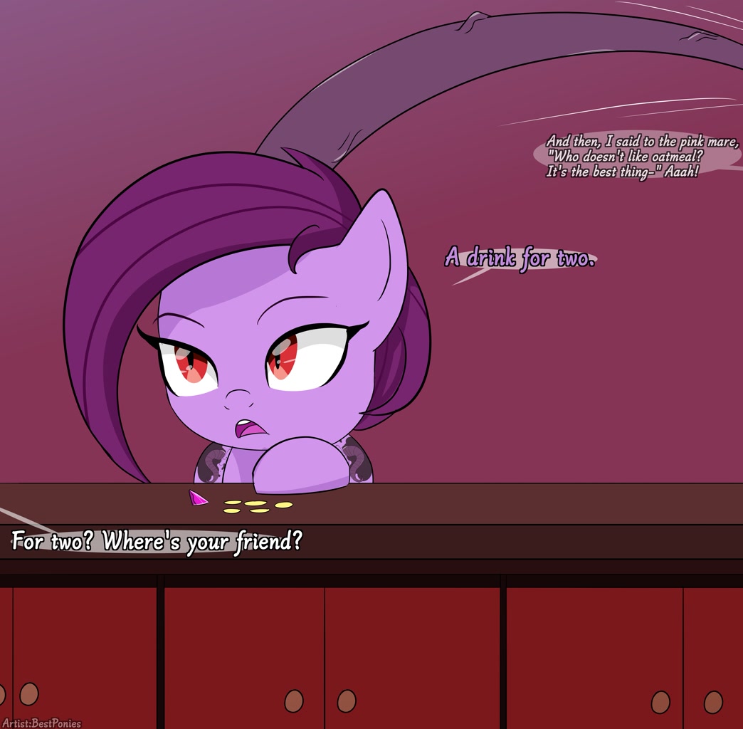3561198 - suggestive, artist:bestponies, oc, oc:purple vine, earth 