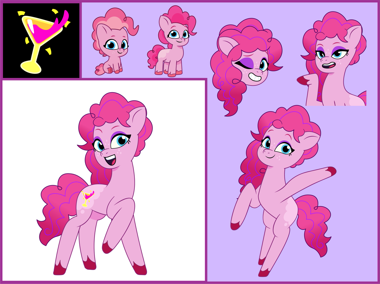 Mlp Pepper #3589045 - safe, artist:prixy05, oc, oc only, oc:pepper pink, earth ...