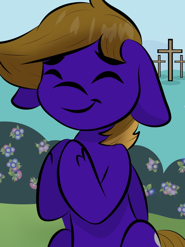 Mlp Praying #3620705 - safe, artist:doodle-hooves, oc, oc only, oc:wing front ...