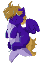 Wing Front hugging a Bahaj or Shark plushie by Skyline slash Flux.png