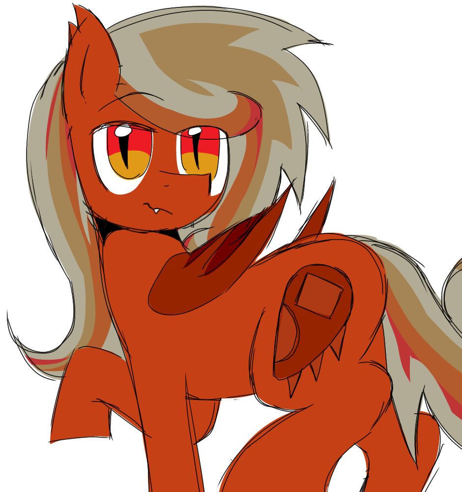 Dog showing off his cutie mark