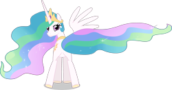 Size: 3381x1774 | Tagged: safe, artist:bravomeyers4724, princess celestia, pony, g4, butt, featureless crotch, plot, quadrupedal, simple background, solo, transparent background, vector