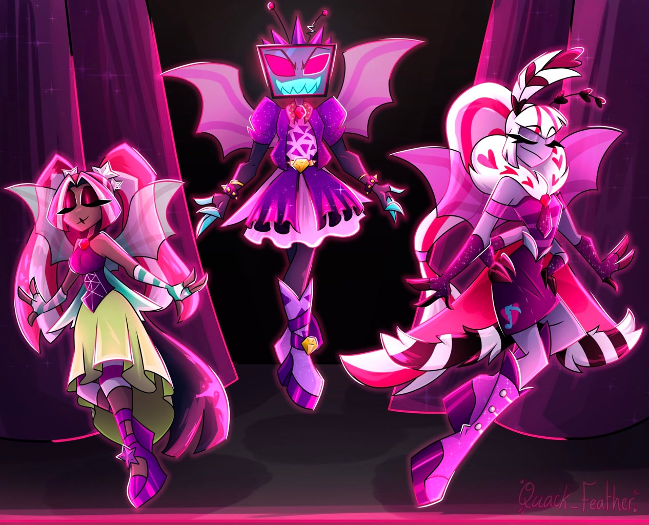 #3779500 - safe, artist:quack_feather, adagio dazzle, aria blaze ...