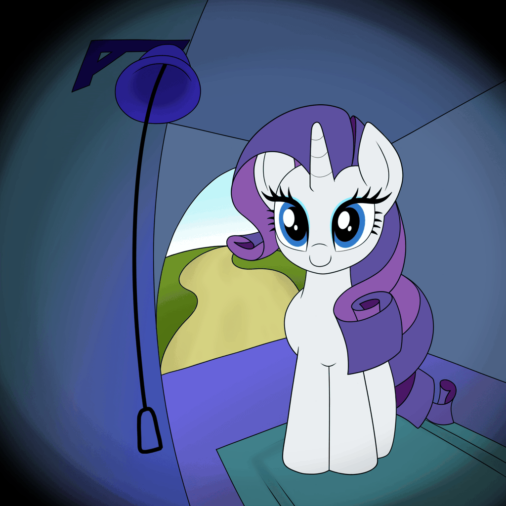 #3810461 - safe, artist:vomitvomiting, rarity, pony, unicorn, g4, angry, animated, bell, c:, cute, ding, doorbell, doorbell chud meme, eyeshadow, female, fisheye lens, floppy ears, frown, gif, glare, gritted teeth, happy, horn, i watch it for the tail, im