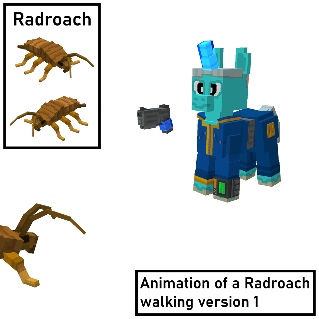 Radroach3d #3834514 - safe, artist:mint pill, oc, oc only, cockroach, insect, pony ...