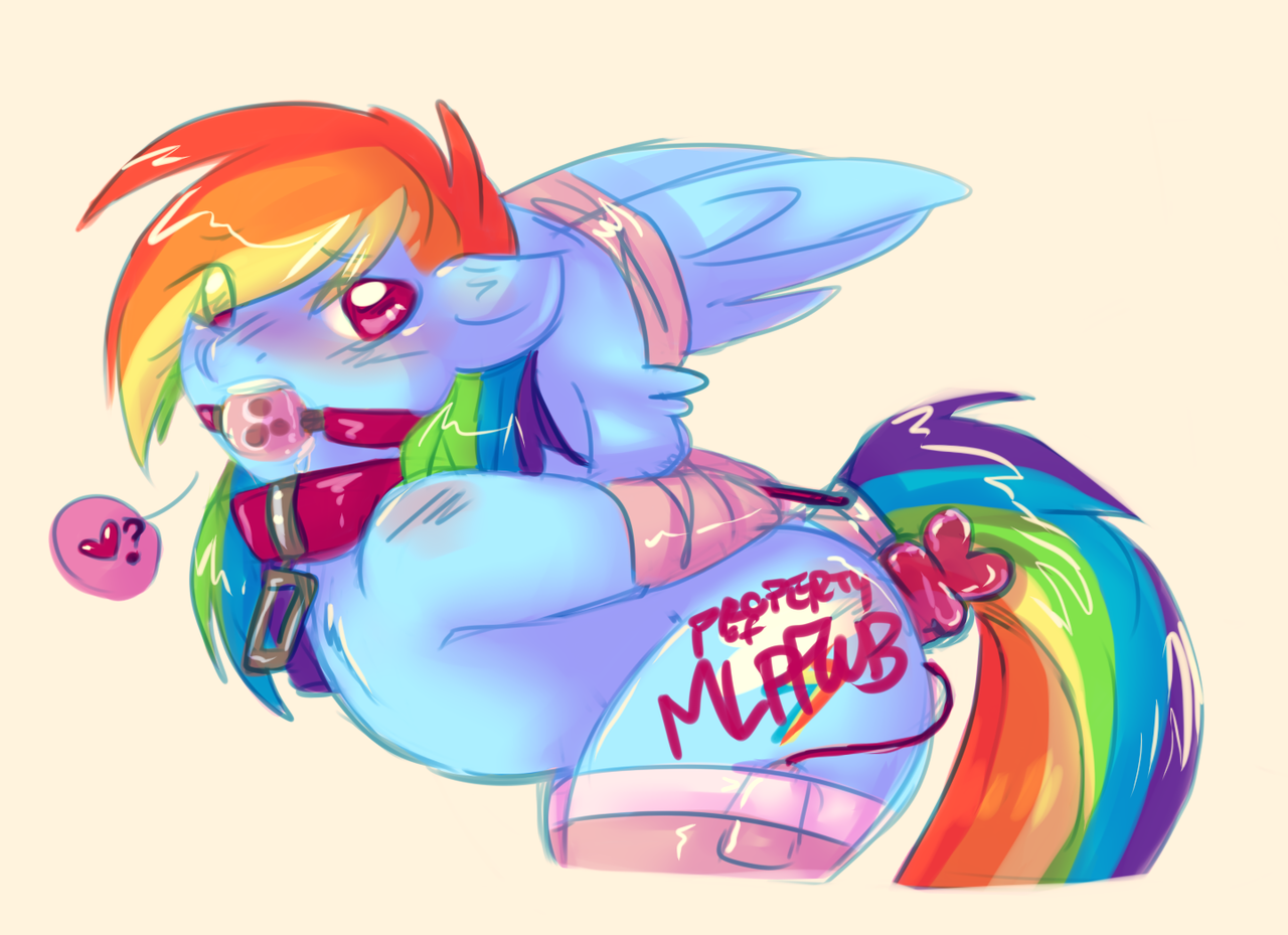 Rainbow dash pony play bdsm