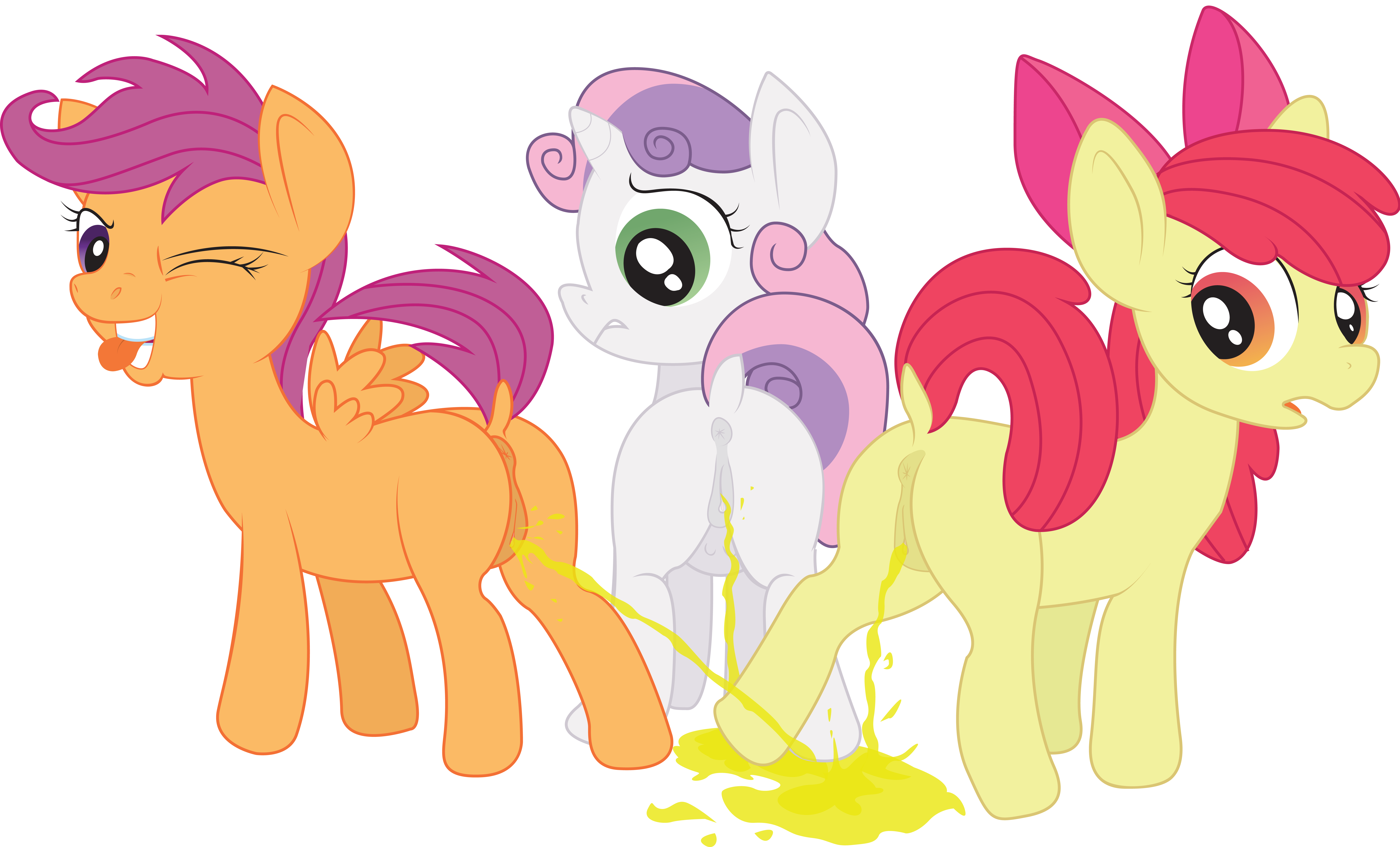 1756709 - questionable, artist:theinflater19, button mash, pony, undead,  zombie, zombie pony, g4, fetish, flying, gross, inflation, pissing, urine,  watersports - Derpibooru