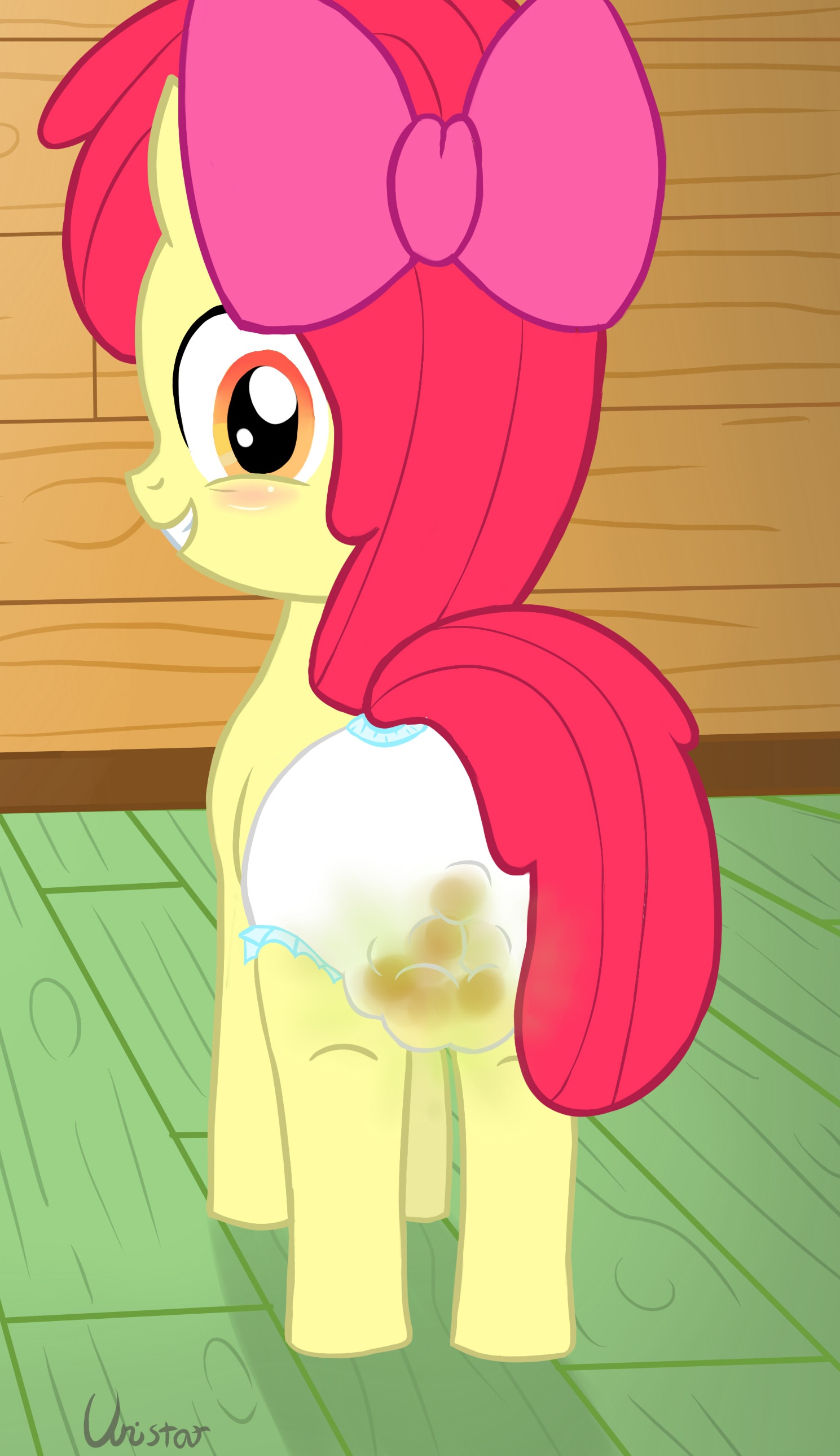 My Little Pony Scat Porn - 5437 - questionable, artist:unistar, apple bloom, earth pony, pony,  blushing, diaper, diaper fetish, female, filly, first diaper fetish art on  derpibooru, messing, messy diaper, non-baby in diaper, poop, pooping,  pooping in diaper,