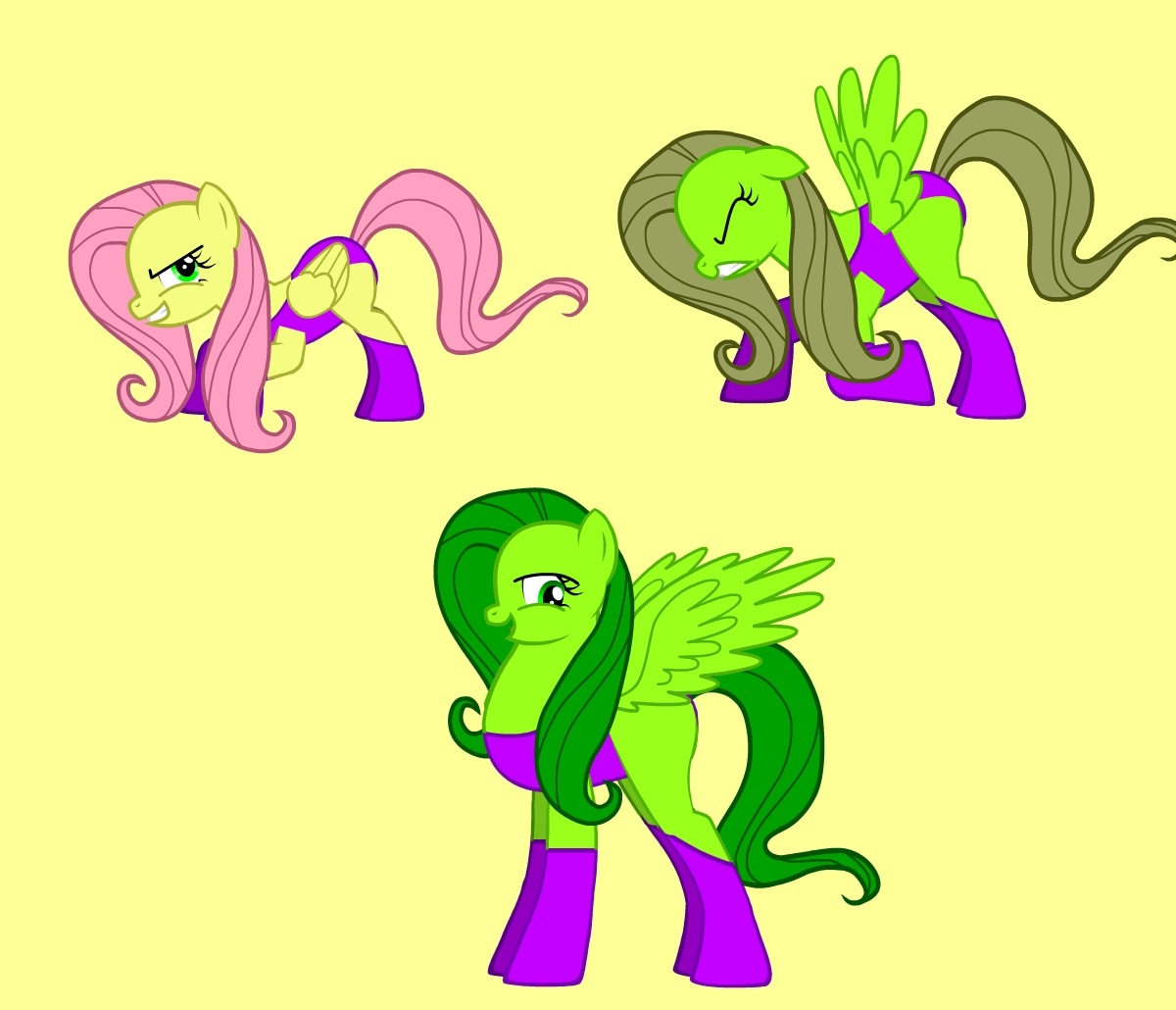 11409 - safe, artist:catstuxedo, fluttershy, pegasus, pony, pony creator,  g4, crossover, female, flutterhulk, hilarious in hindsight, mare, she-hulk,  simple background, solo, the incredible hulk - Derpibooru