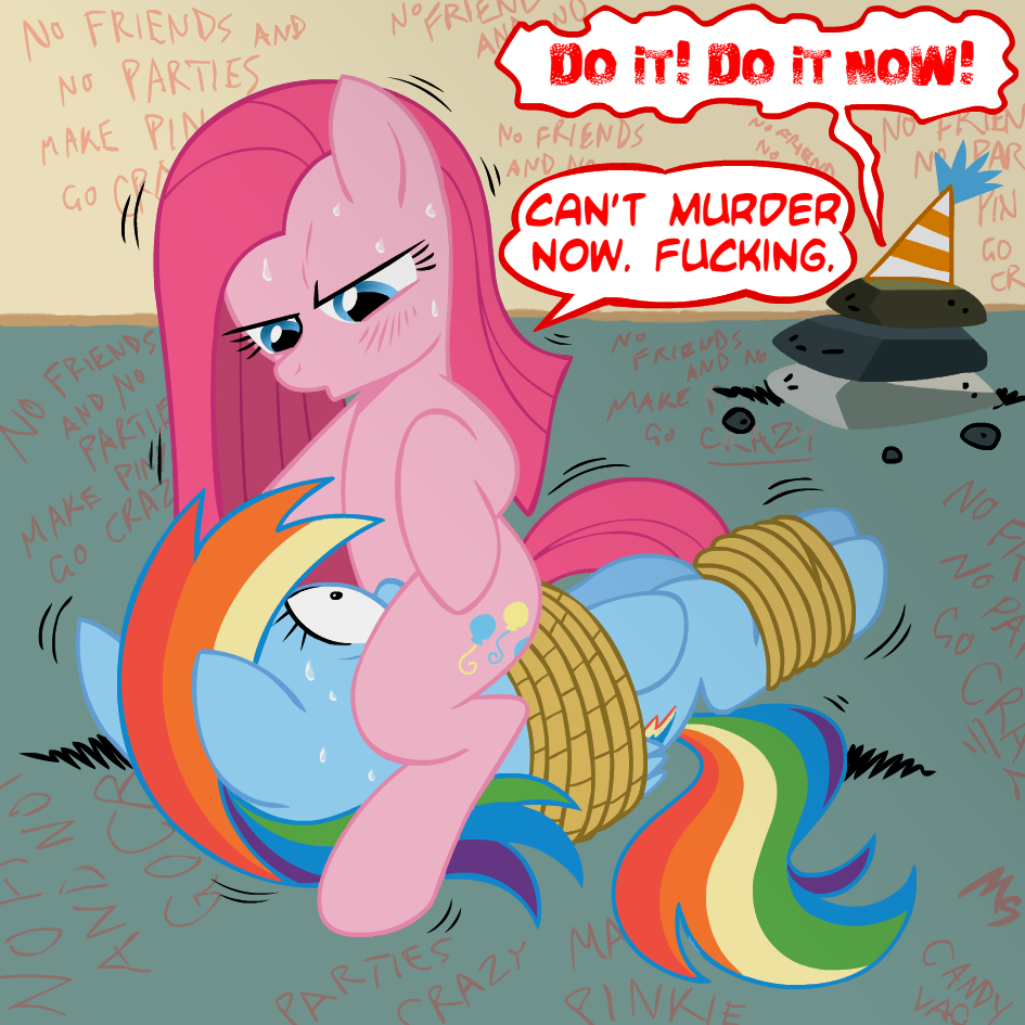 Grimdark Questionable Artist Megasweet Pinkie Pie Rainbow