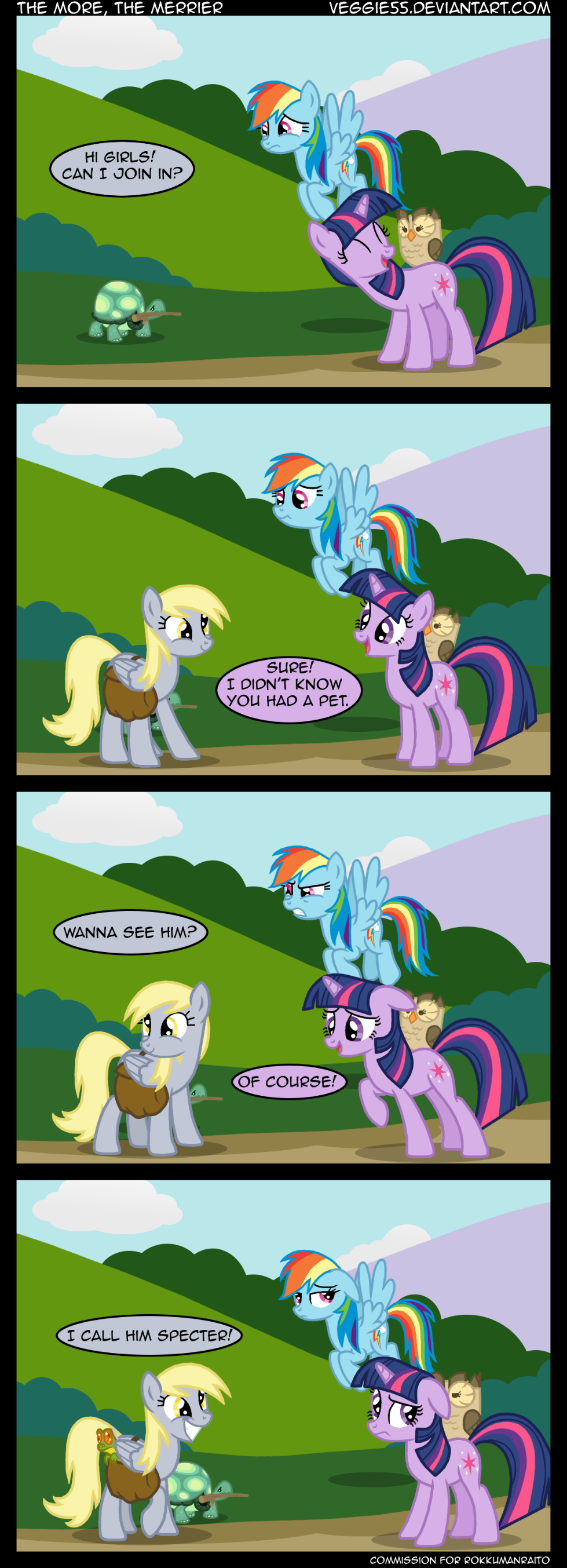 #47519 - safe, artist:veggie55, derpy hooves, gummy, owlowiscious ...