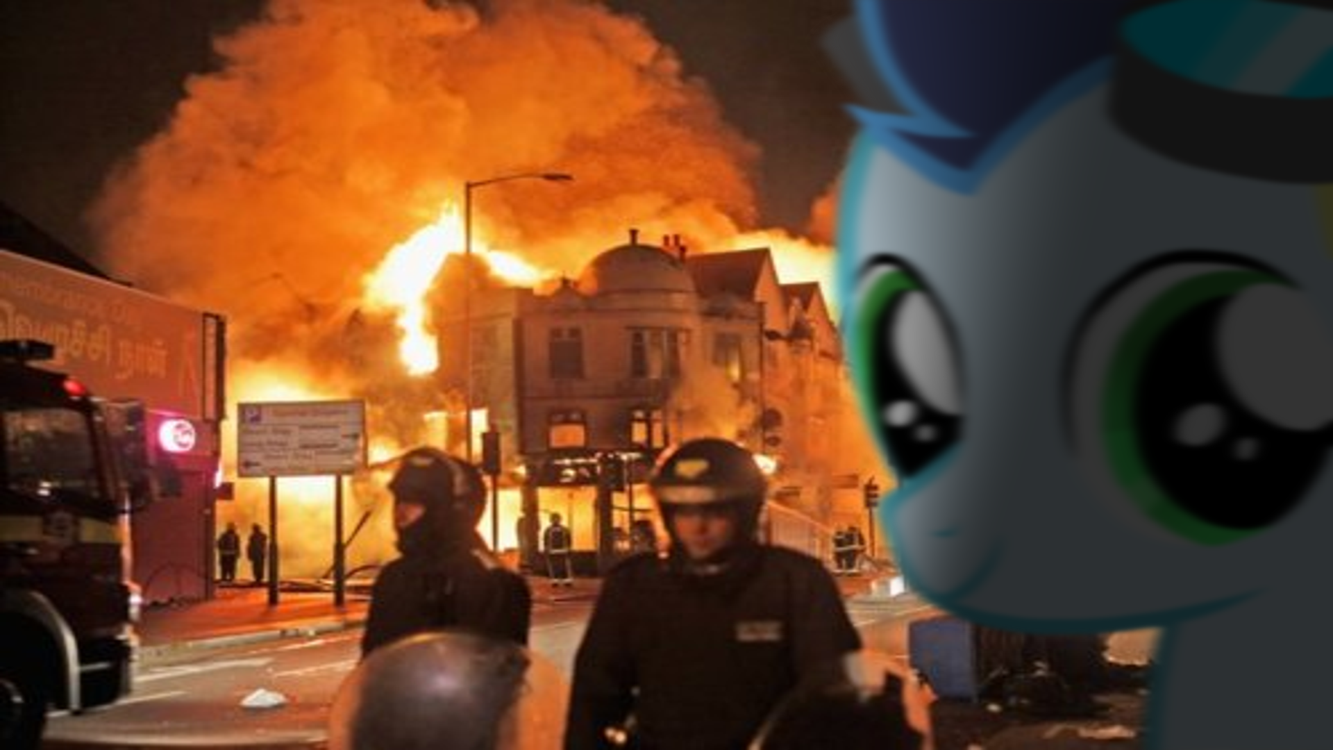 G4 Riot #86664 - safe, soarin', human, pony, g4, 2011 england riots, colt ...