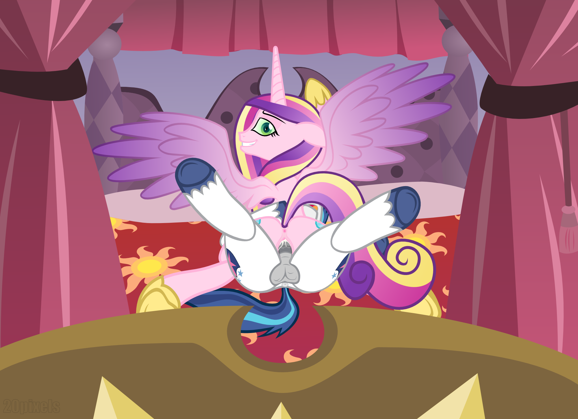 My Little Pony Princess Cadence Sex - 105199 - dead source, explicit, grimdark, alternate version, artist:the  smiling pony, princess cadance, queen chrysalis, shining armor, alicorn,  changeling, pony, unicorn, and that's how thorax was made, anus, balls,  bed, both cutie