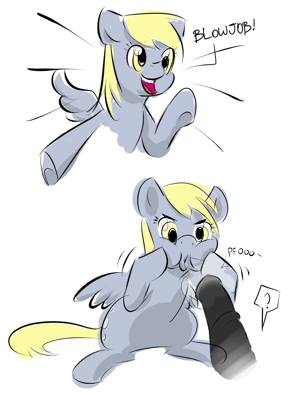 Doctor Whooves And Derpy Porn - 459927 - artist:pepperoach, blowing, blowjob, cute, cute porn, derpy hooves,  disembodied penis, explicit, female, floppy ears, funny porn, horsecock,  literal, literal blowjob, male, mare, nudity, :o, open mouth, oral,  pegasus, penis, pony,