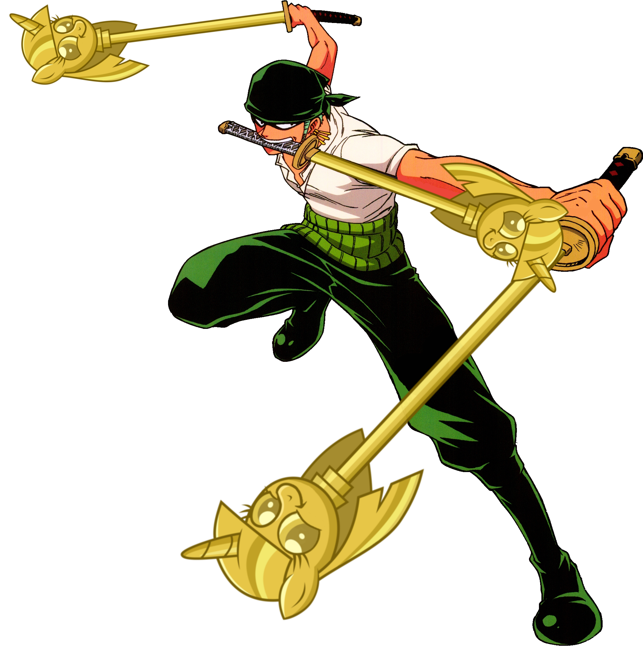 One Piece Roronoa Zoro & Swords Animated Cursor - Sweezy