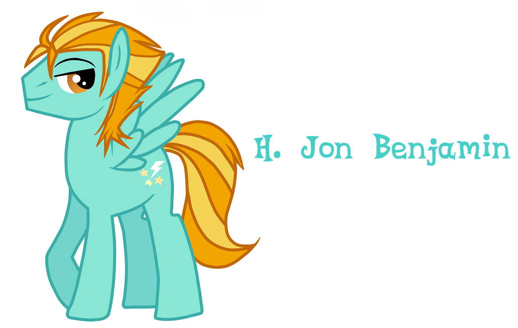 465158 safe, lightning dust, h. jon benjamin, lightning powder, rule 63, solo, voice, voice