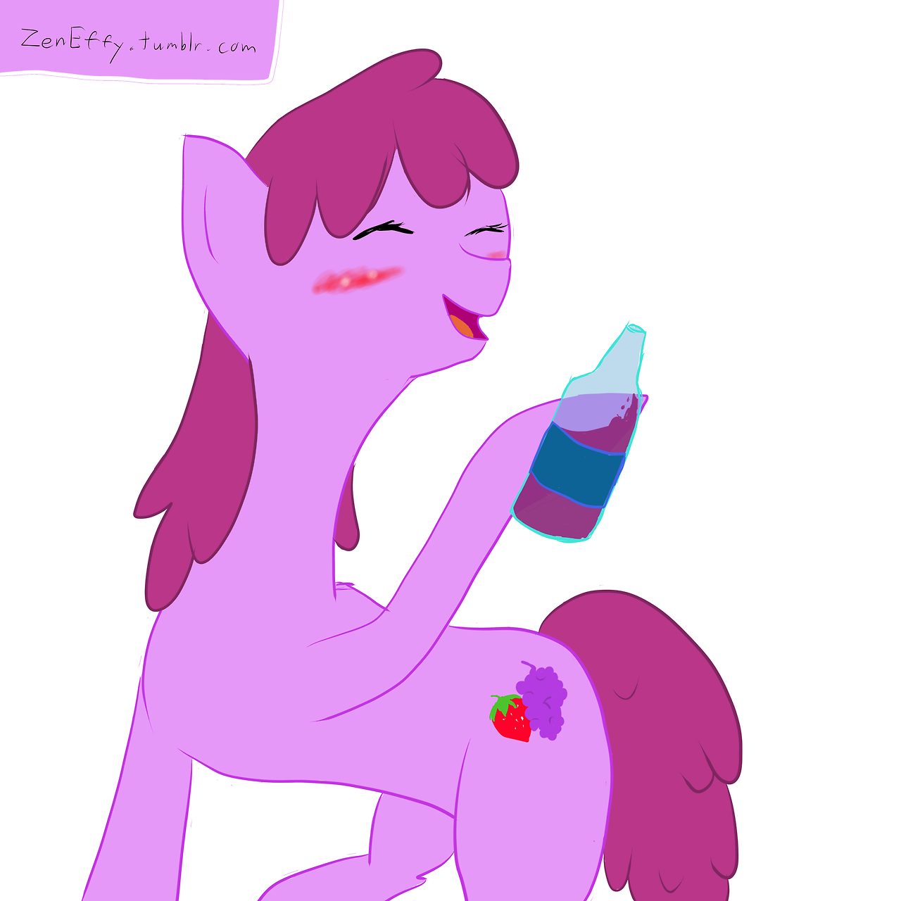 247581 Safe Artistzeneffy Berry Punch Berryshine G4 30 Minute Art Challenge Blushing 2193