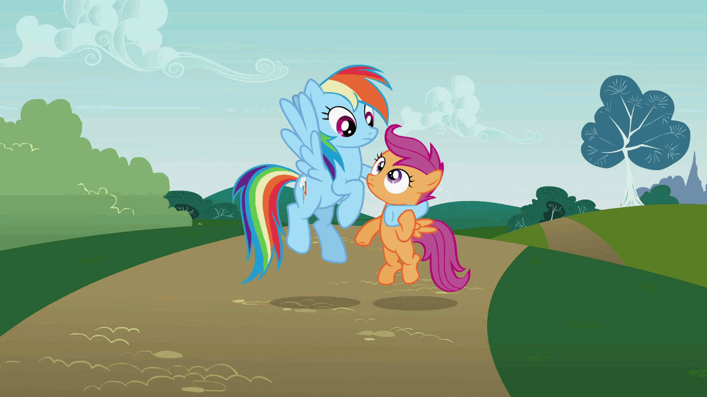 rainbow dash flying animation
