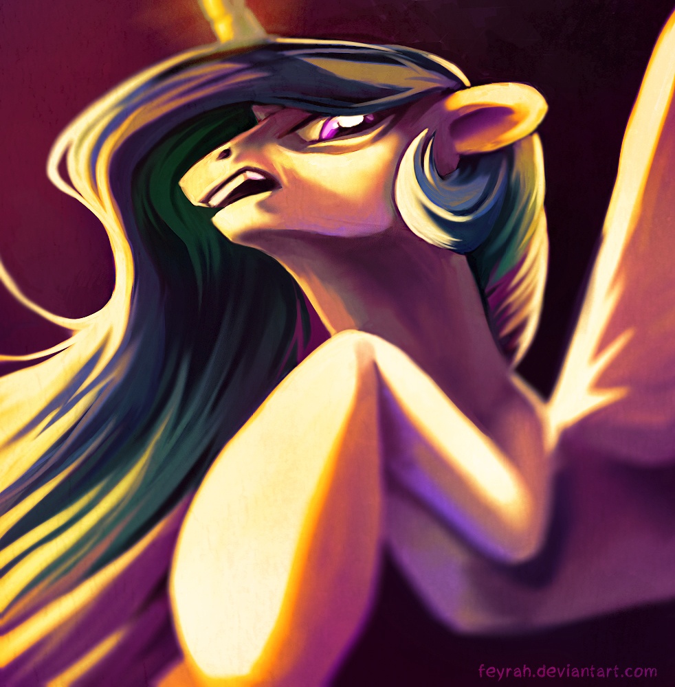 #252347 - dead source, safe, artist:feyrah, princess celestia, alicorn ...