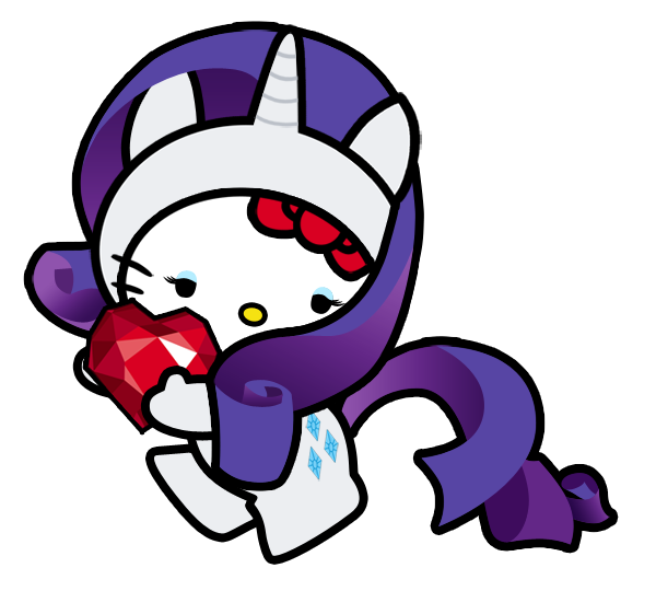 Ruby Kitty #282000 - safe, rarity, cat, fire ruby, hello kitty, hello kitty ...