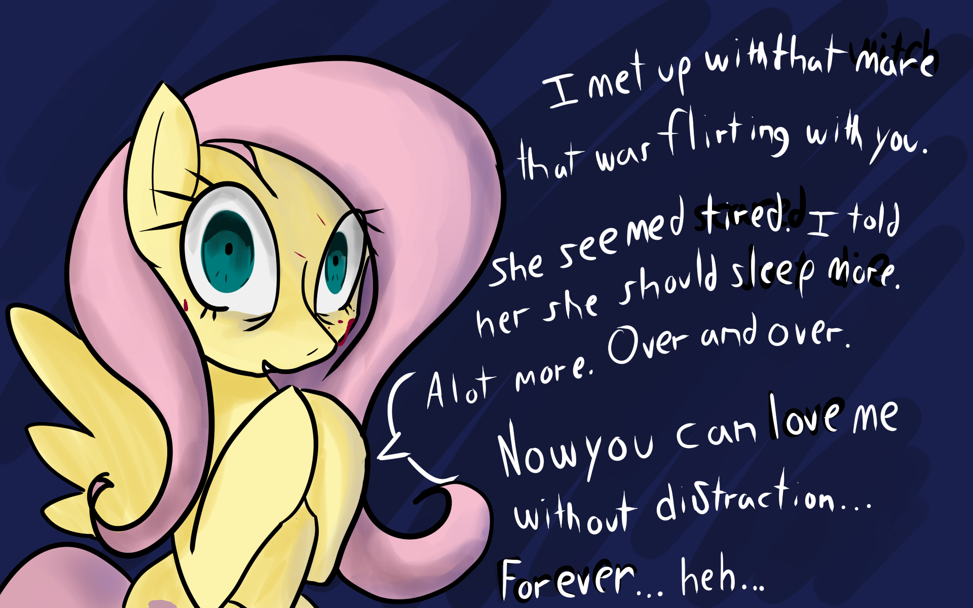 2794483 - artist needed, semi-grimdark, edit, fluttershy, horse