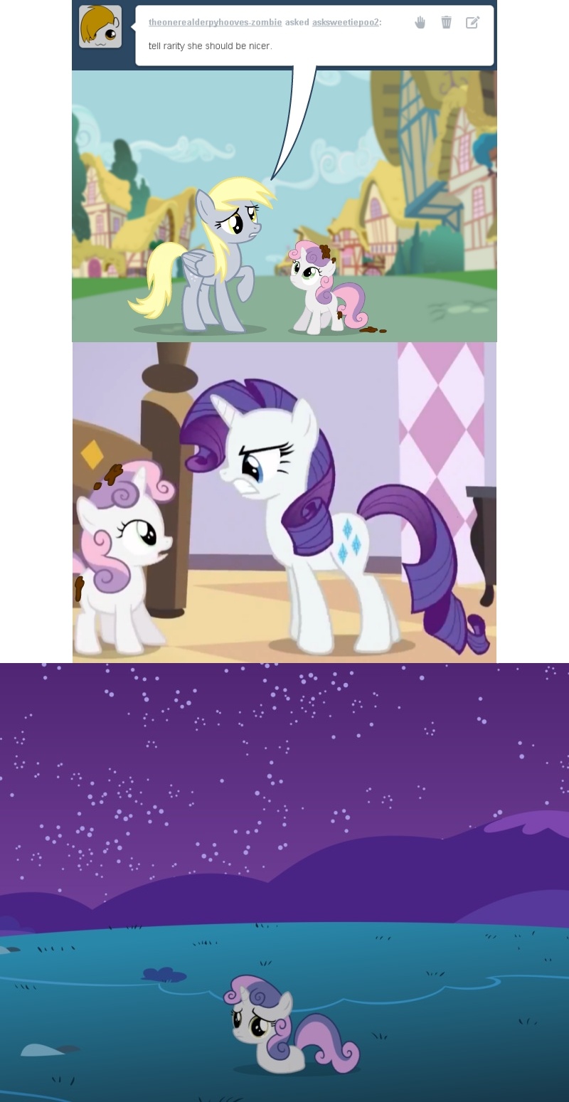 Mlp Rarity Poop #321115 - questionable, derpy hooves, rarity, sweetie belle, pegasus ...