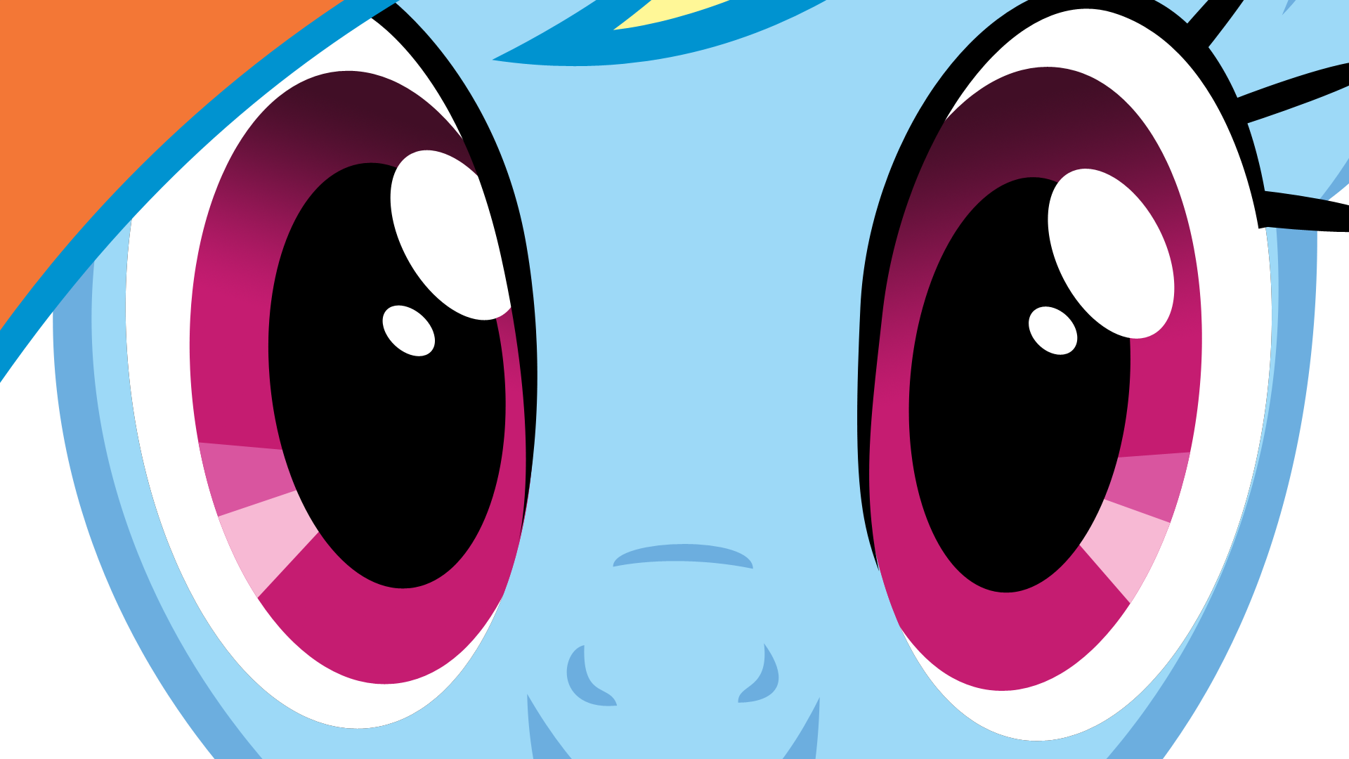 #330878 - safe, rainbow dash, close-up, eyes, female, simple background ...