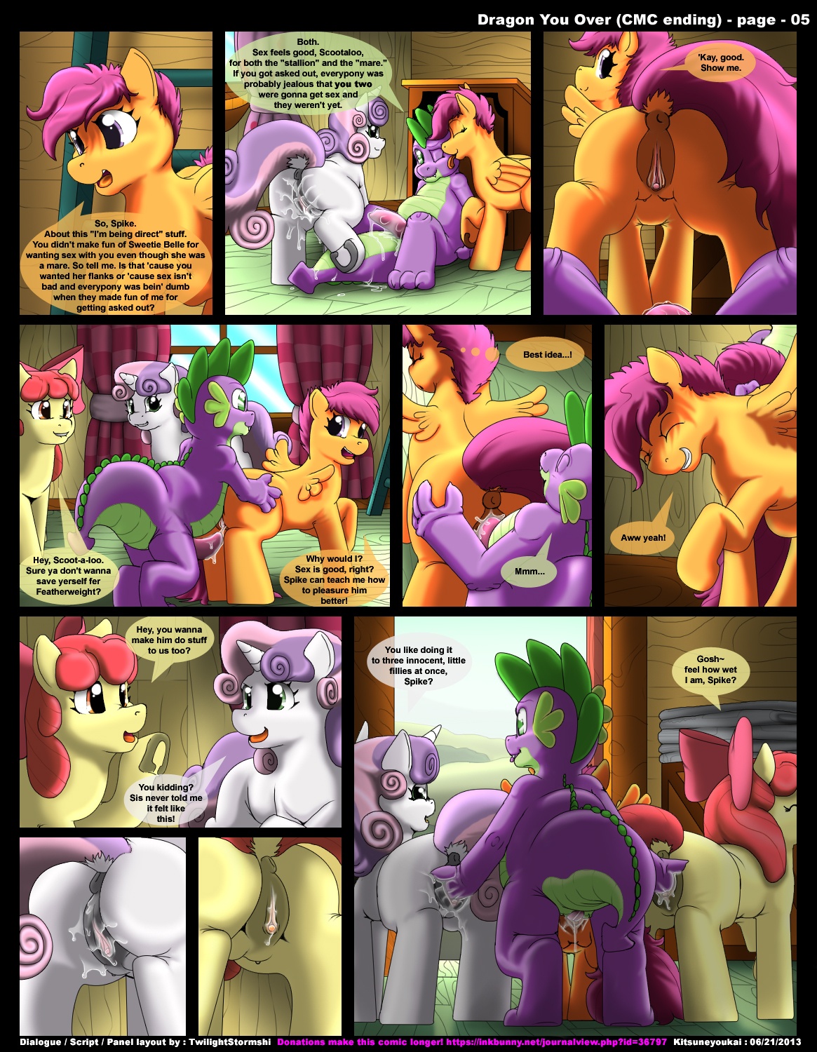 Scootaloo Mare Porn - 355252 - explicit, artist:kitsuneyoukai, apple bloom, scootaloo, spike, sweetie  belle, comic:dragon you over, anatomically correct, anus, butt, comic,  crotchboobs, crusadespike, cum, cutie mark crusaders, female, foalcon,  grin, male, nipples, nudity ..