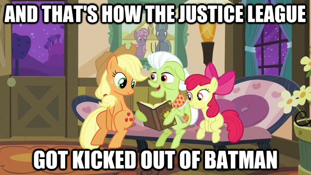 Applejack Batmare #370067 - safe, apple bloom, applejack, granny smith, apple family ...