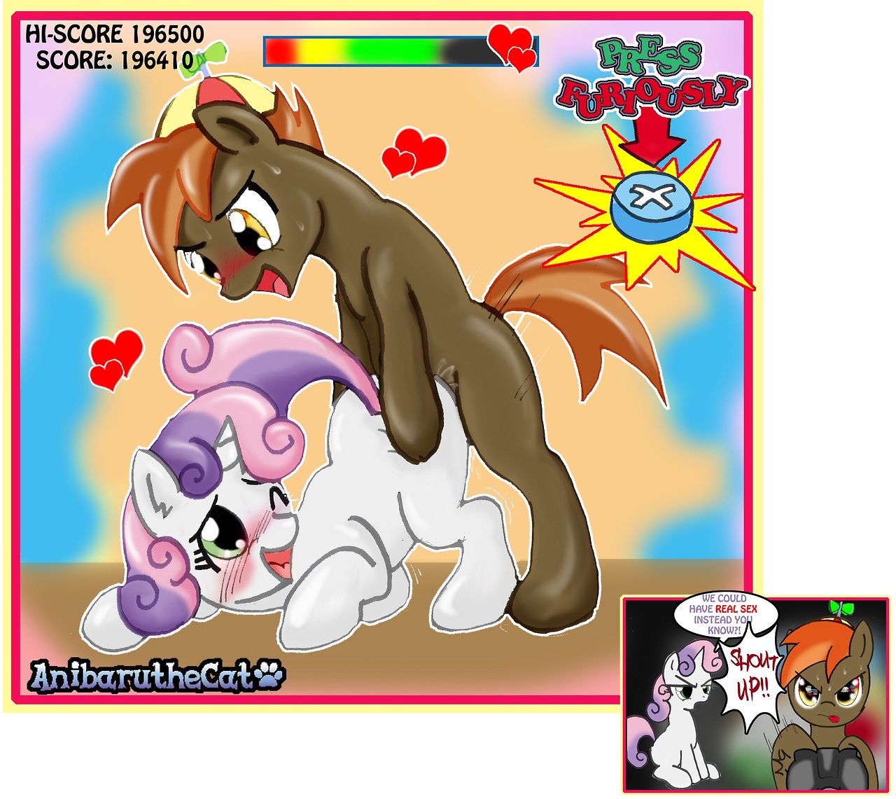 Mlp Button Mash Gay Porn - 399383 - explicit, artist:anibaruthecat, button mash, sweetie belle,  blushing, engrish, female, foalcon, funny porn, heart, male, penetration,  quick time event, sex, shipping, straight, sweetiemash, vaginal, video game  - Derpibooru
