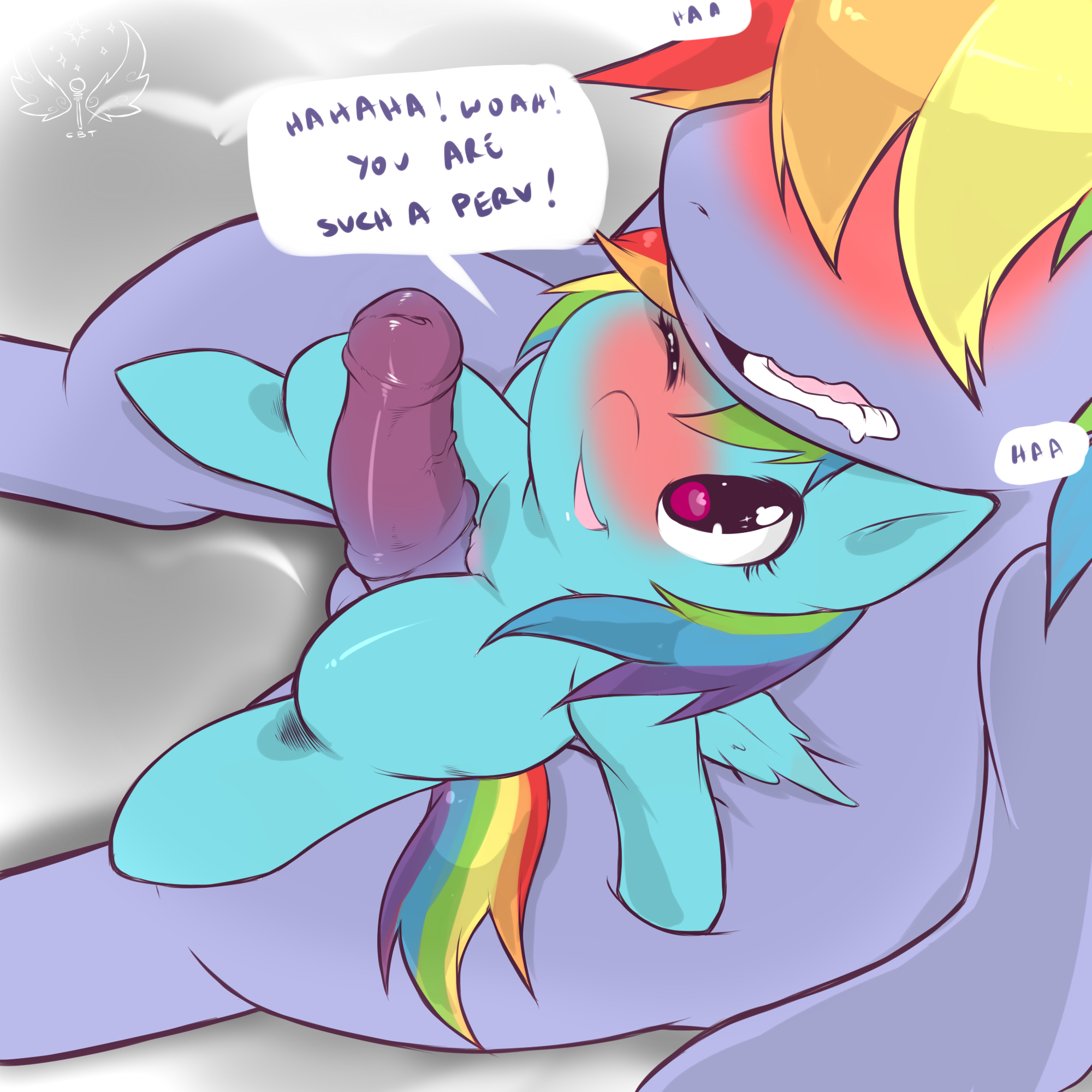 Pony Porn Rainbow Dash - 749417 - artist:cold-blooded-twilight, blazedash, blushing ...