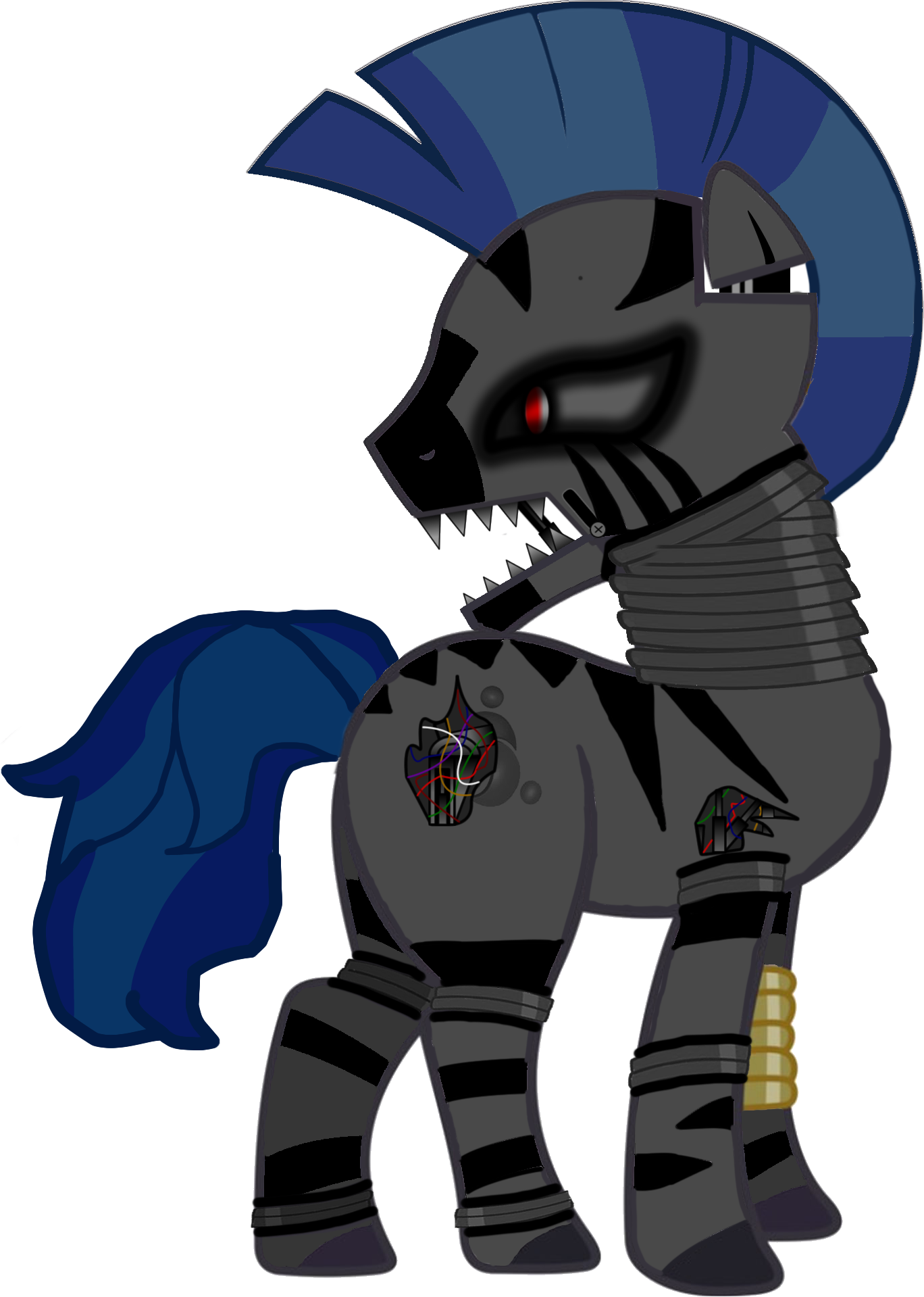 FNAF OC Adoptable - Zippy The Zebra (CLOSED) by MochiFries on