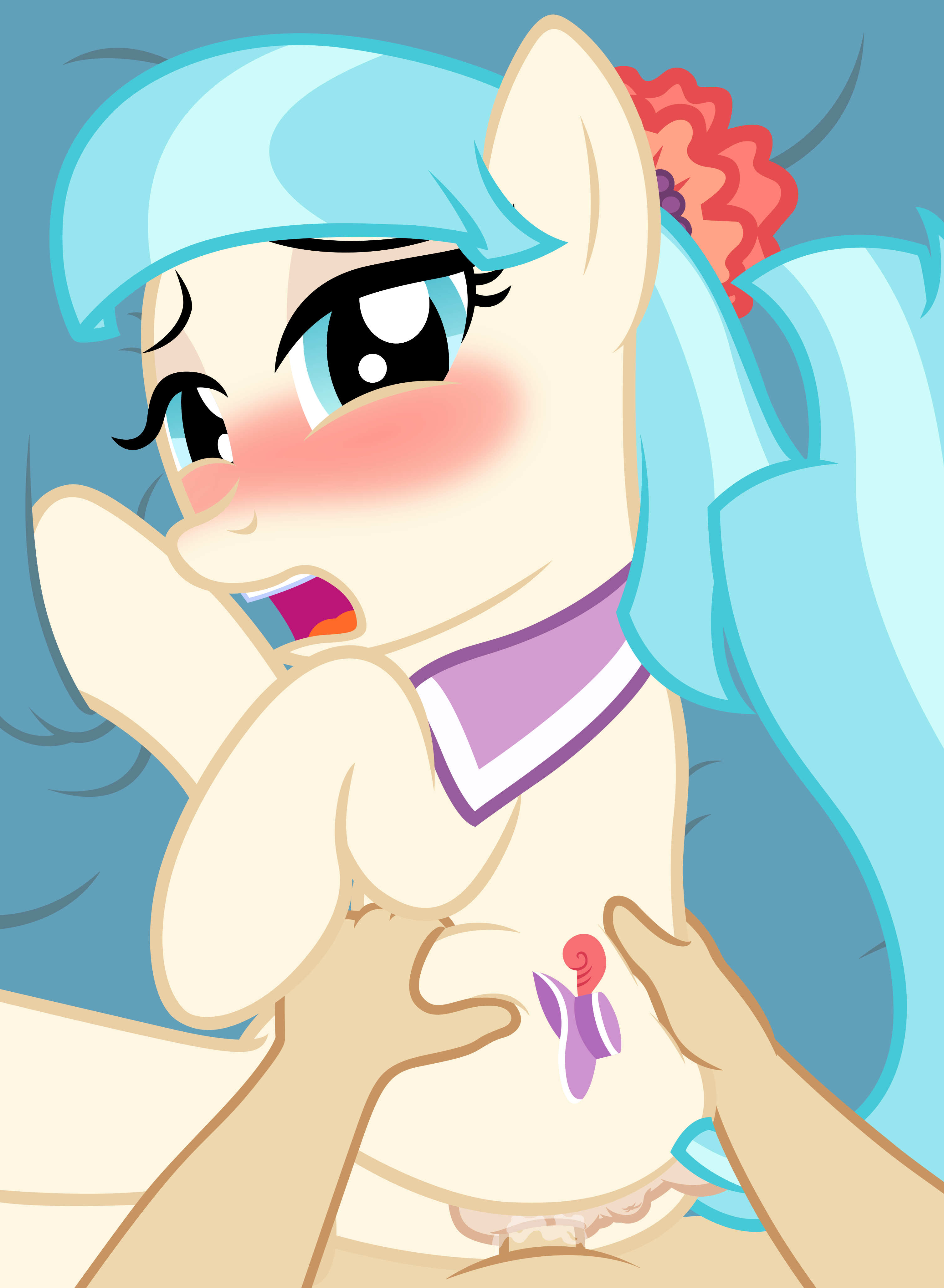 Coco Pommel Mlp Porn Games - 794750 - anatomically correct, anus, artist:badumsquish, bedroom eyes,  blushing, coco pommel, derpibooru exclusive, dock, earth pony, explicit,  female, human, human male, human male on mare, human on pony action,  interspecies, looking at