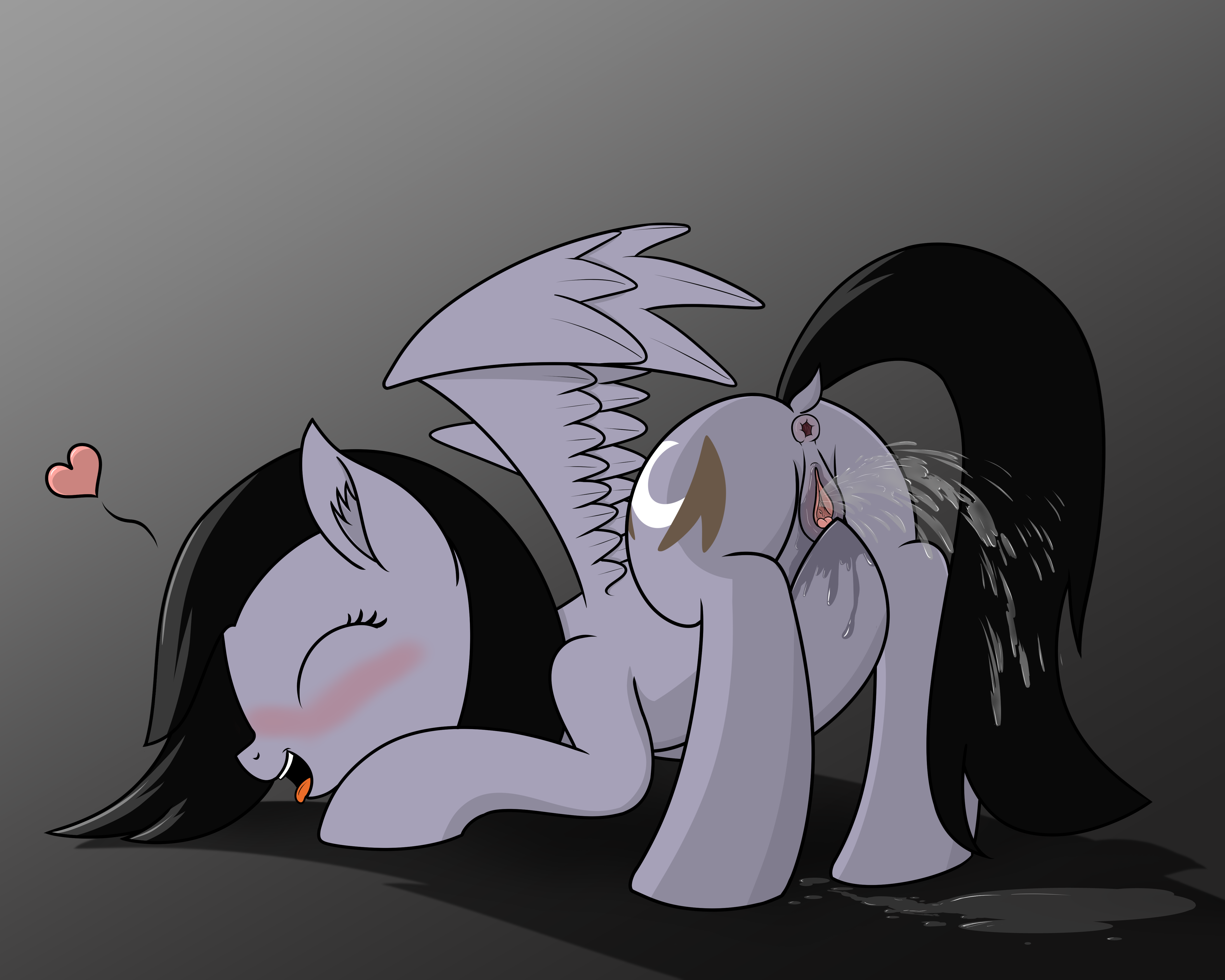 795082 - explicit, artist:bruinsbrony216, artist:starlessnight22, oc, oc  only, oc:starless night, pegasus, pony, absurd resolution, adorasexy,  anatomically correct, anus, ass up, black hair, blushing, butt, clitoris,  cute, cute porn, dock, ear fluff ...