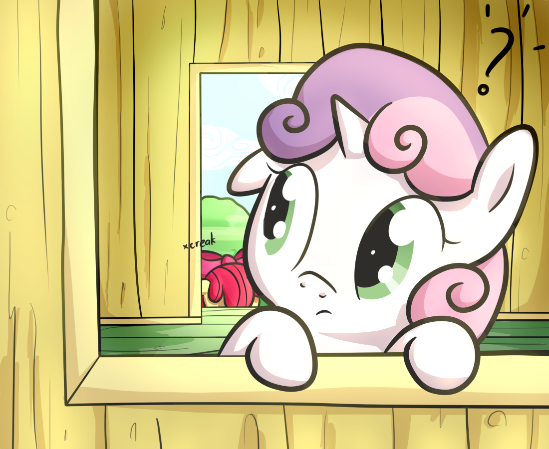 Sweetie Belle Thinking