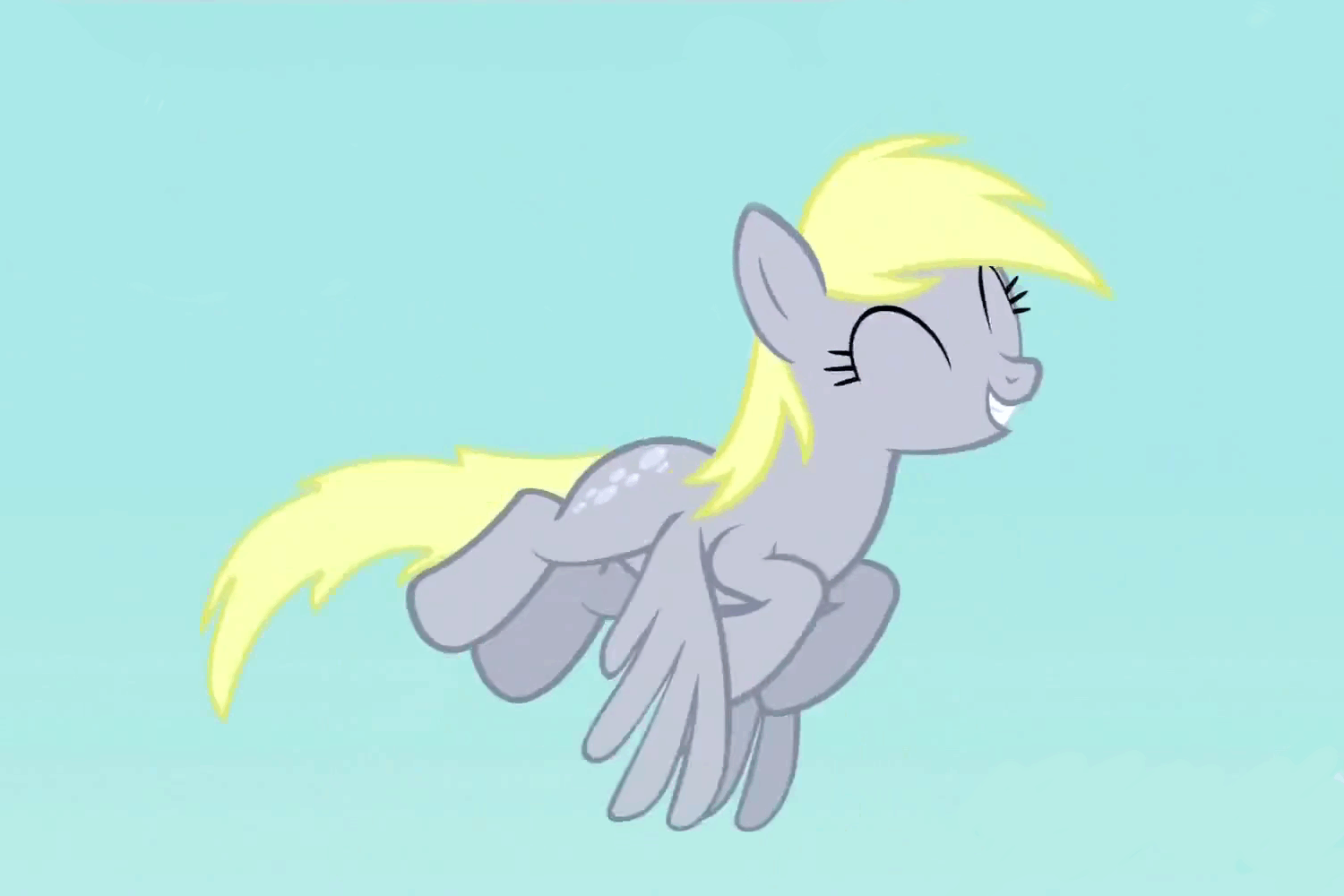 Mlp Flying Animation Loop #623789 - safe, edit, screencap, derpy hooves, pegasus, pony, animated ...