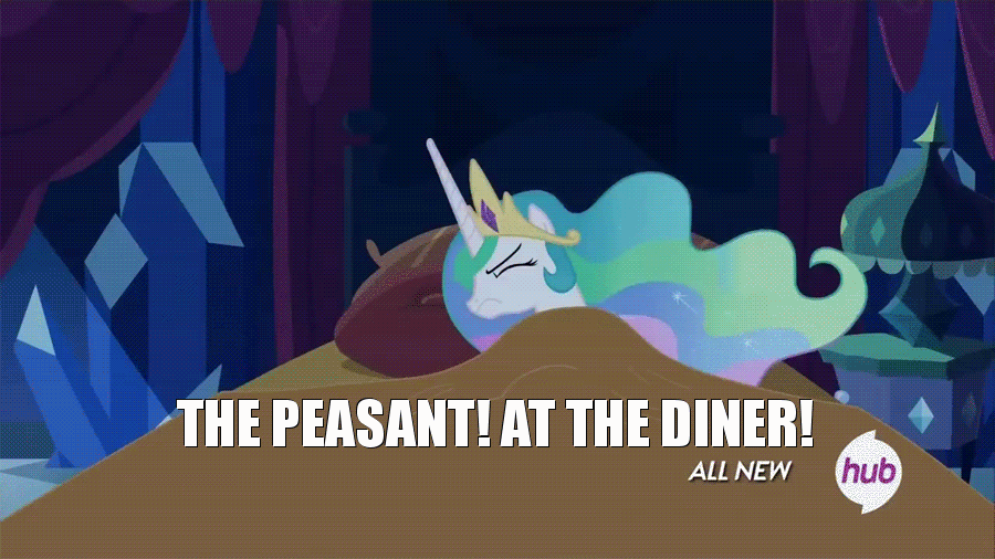 Animated Celestia S Nightmare Crossover Dialogue Edit Edited Screencap Hub Logo Image Macro Meme Nightmare Princess Celestia Safe Screencap Solo The Emperor S New Groove Twilight S Kingdom Derpibooru