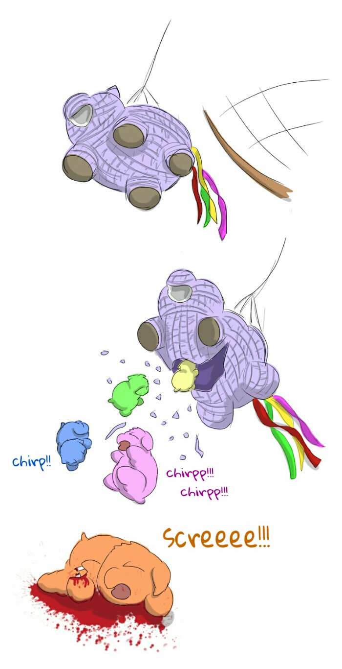 662433 grimdark, artistcarpdime, fluffy pony, blood, comic, fluffy pony foals, fluffy pony