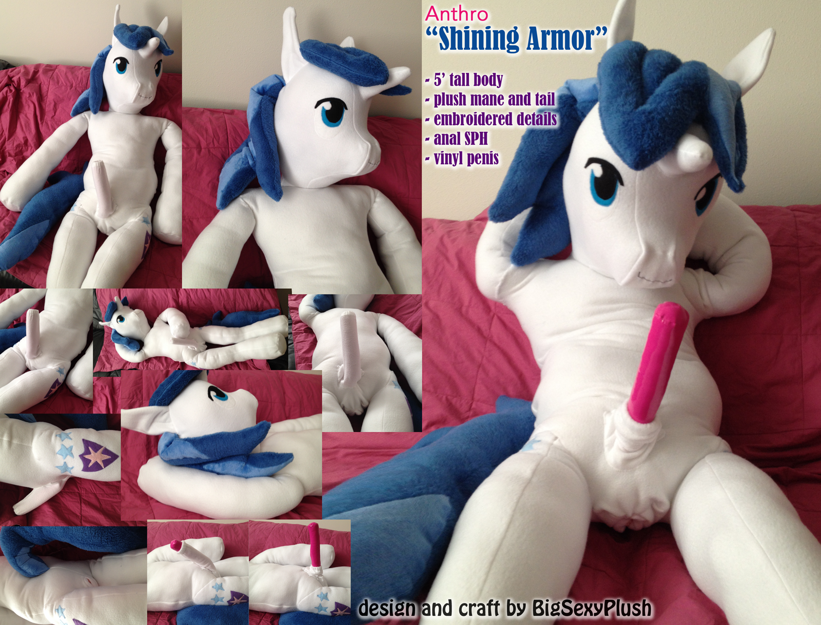 Character Plush by 1470458 - anthro plushie, artist Life-size anthro reinde...